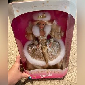 Winter Fantasy Barbie - factory sealed box.